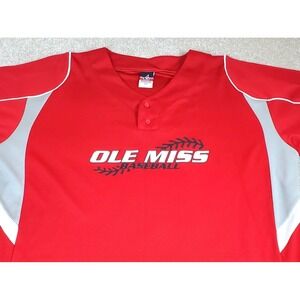 Alleson Ole Miss Replica Baseball Jersey Mississippi Rebels Men's Size 2XL Red